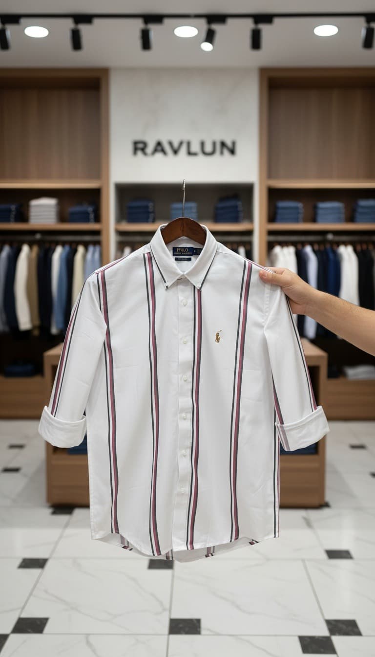 Shirt Holding With Shop Name